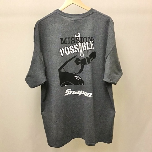 Snap-On NWT T Shirt 2XL Men’s Tee Gray Tools Mechanic New With Tags - Picture 6 of 6